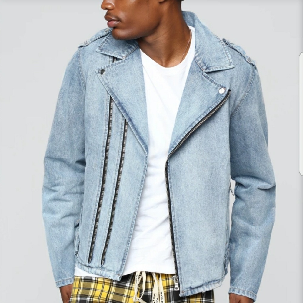 Fashion Nova Motto Denim Jacket (New in bag)